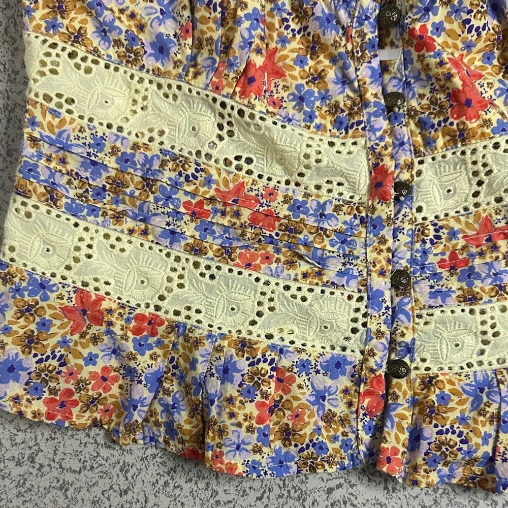 Free People‎ Floral Lace Women’s CropTop